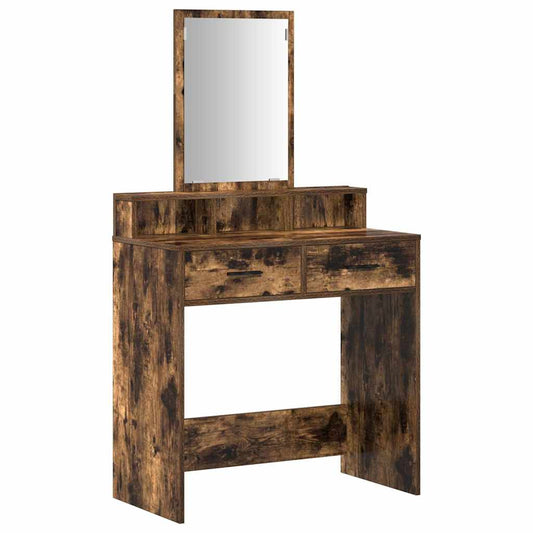Dressing Table Smoked Oak 79 x 41 x 140 cm Engineered Wood