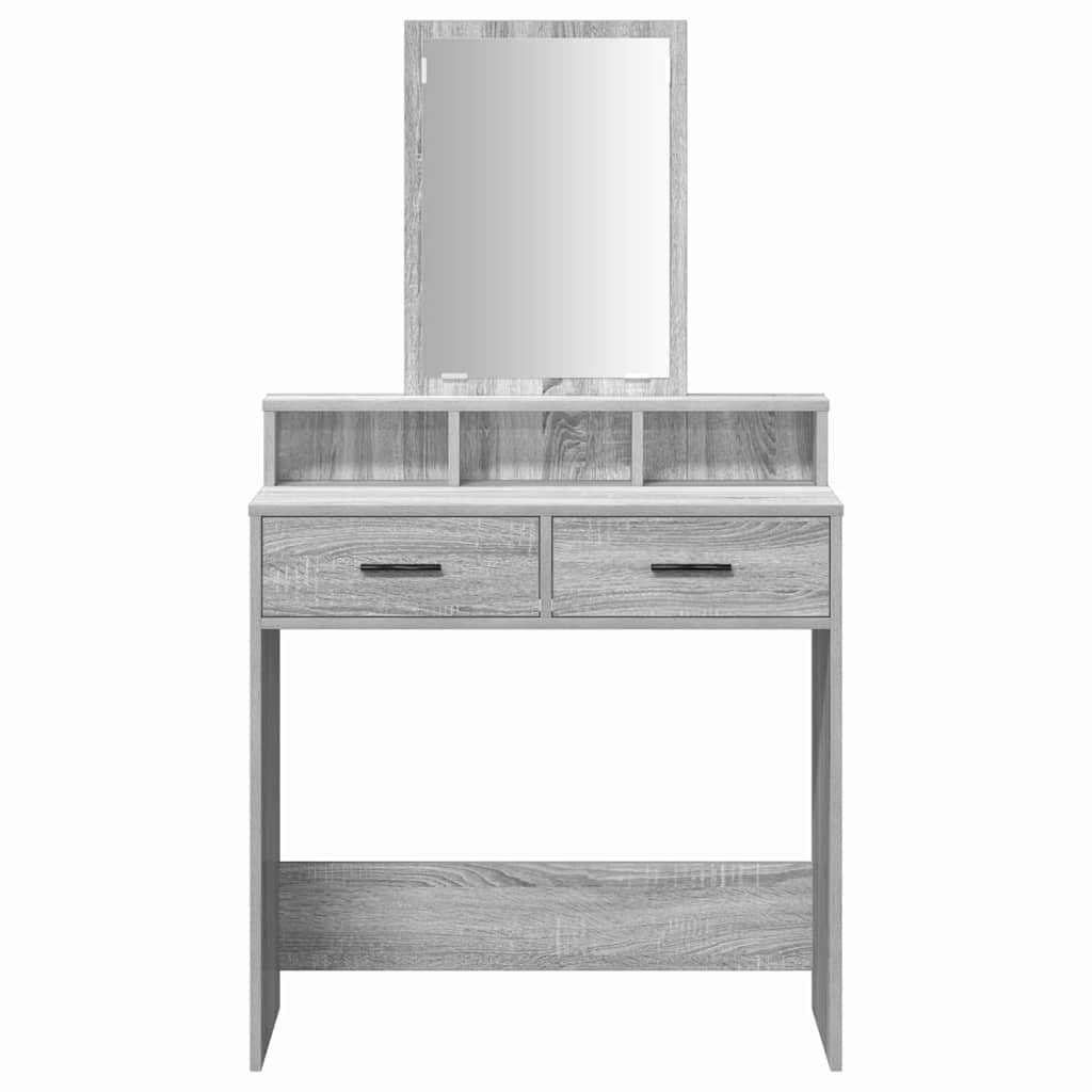 Dressing Table Grey Sonoma 79 x 41 x 140 cm Engineered Wood