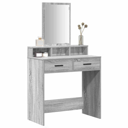 Dressing Table Grey Sonoma 79 x 41 x 140 cm Engineered Wood