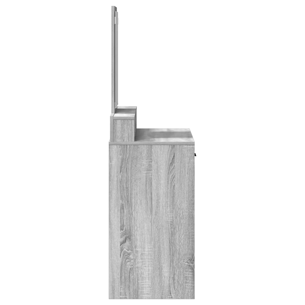 Dressing Table Grey Sonoma 79 x 41 x 140 cm Engineered Wood