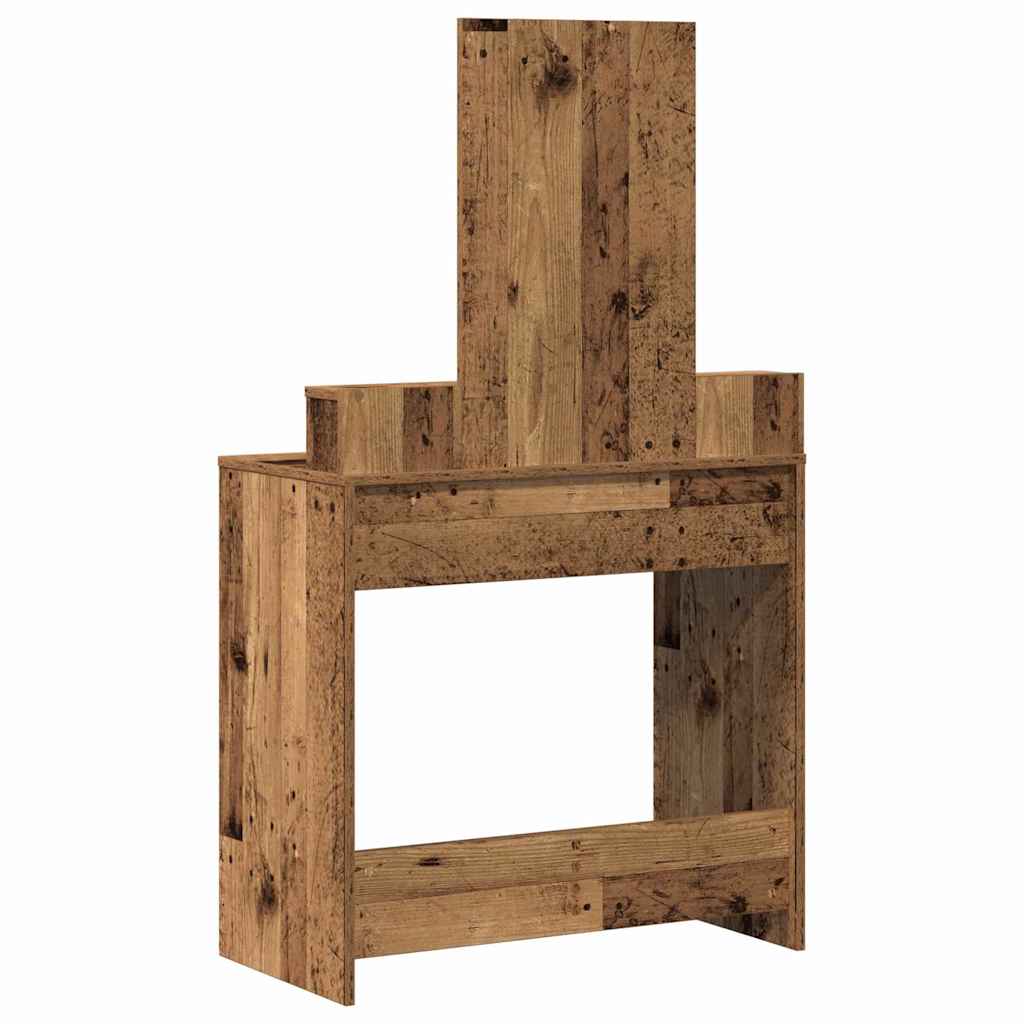Dressing Table Old Wood 79 x 41 x 140 cm Engineered Wood