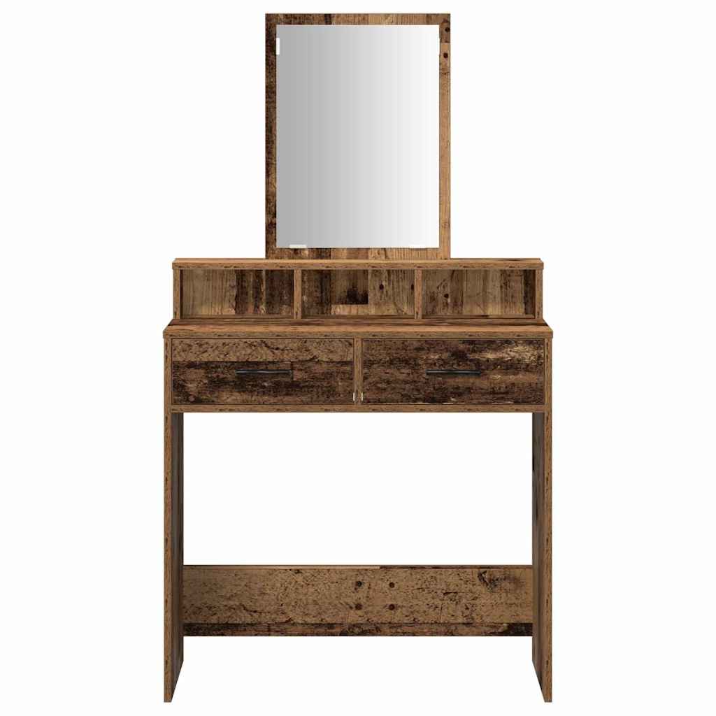 Dressing Table Old Wood 79 x 41 x 140 cm Engineered Wood