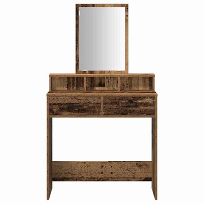Dressing Table Old Wood 79 x 41 x 140 cm Engineered Wood