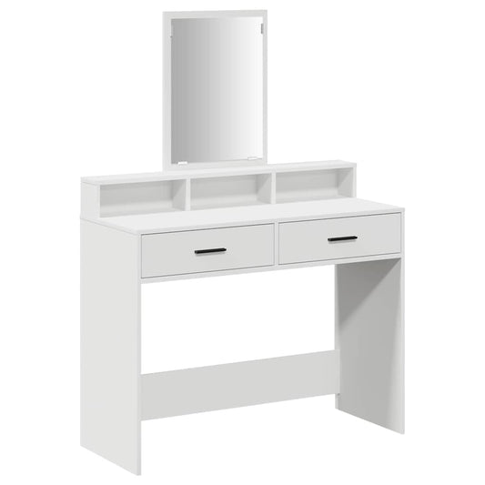 Dressing Table White 100 x 41 x 140 cm Engineered Wood