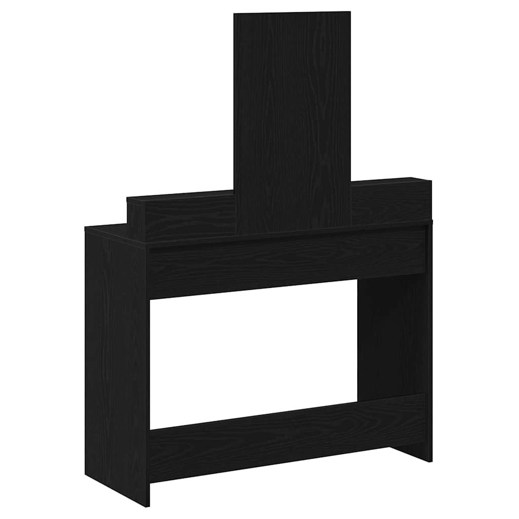 Dressing Table Black Oak 100 x 41 x 140 cm Engineered Wood