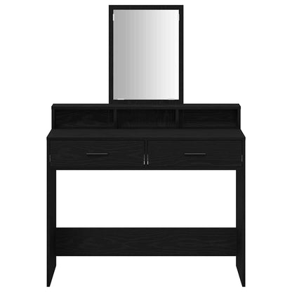 Dressing Table Black Oak 100 x 41 x 140 cm Engineered Wood