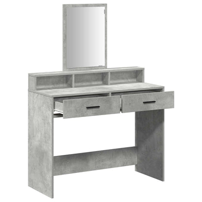 Dressing Table Concrete Grey 100 x 41 x 140 cm Engineered Wood