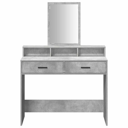 Dressing Table Concrete Grey 100 x 41 x 140 cm Engineered Wood