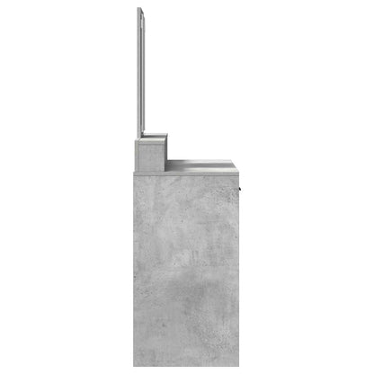 Dressing Table Concrete Grey 100 x 41 x 140 cm Engineered Wood