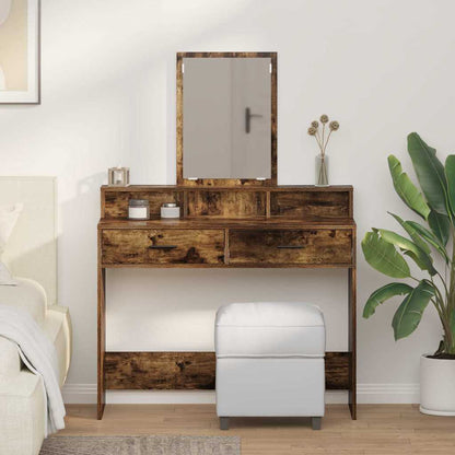 Dressing Table Smoked Oak 100 x 41 x 140 cm Engineered Wood