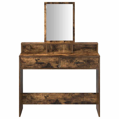 Dressing Table Smoked Oak 100 x 41 x 140 cm Engineered Wood