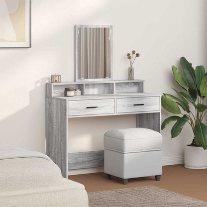 Dressing Table Grey Sonoma 100 x 41 x 140 cm Engineered Wood