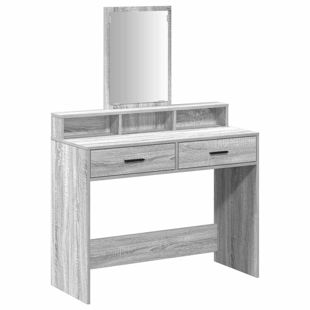 Dressing Table Grey Sonoma 100 x 41 x 140 cm Engineered Wood