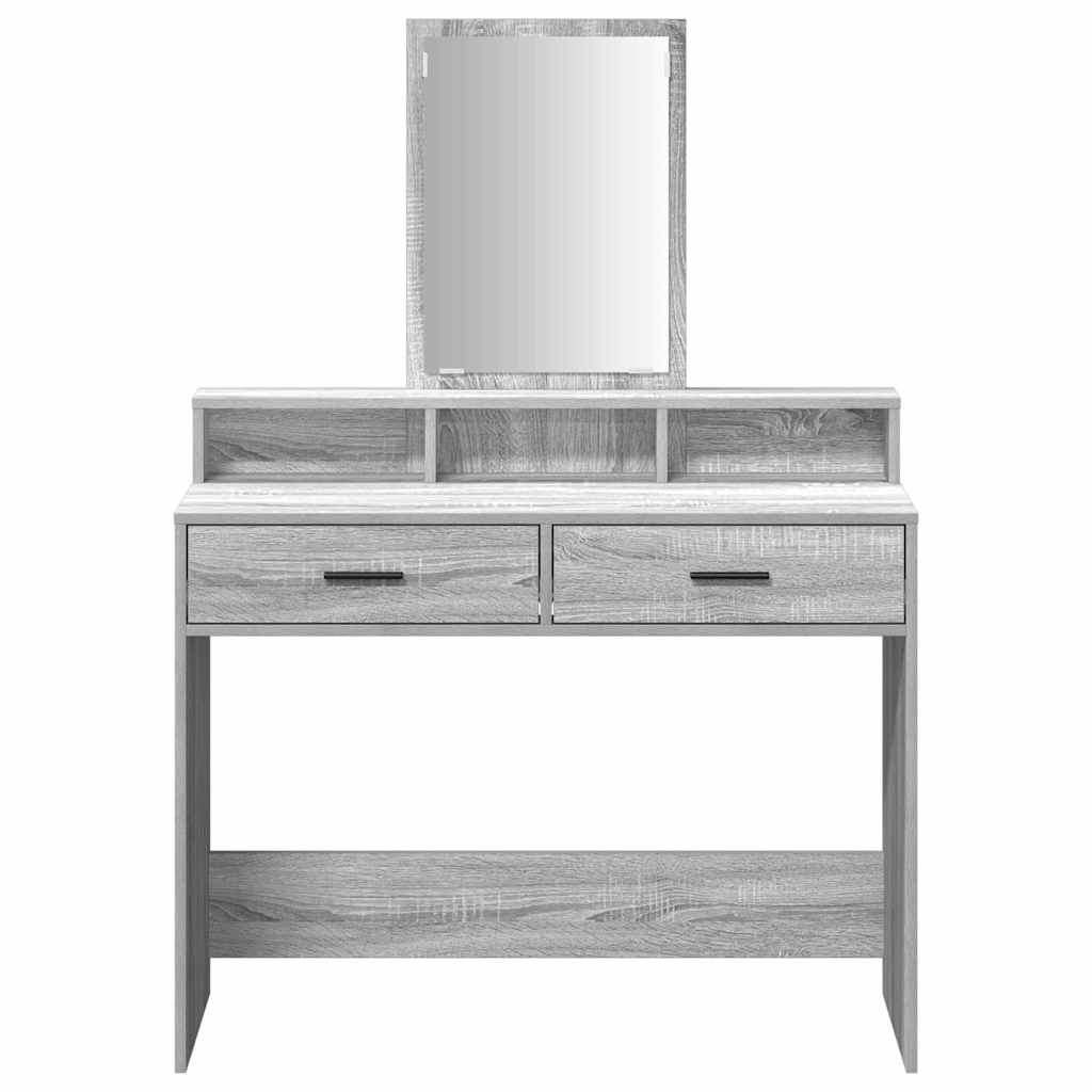 Dressing Table Grey Sonoma 100 x 41 x 140 cm Engineered Wood