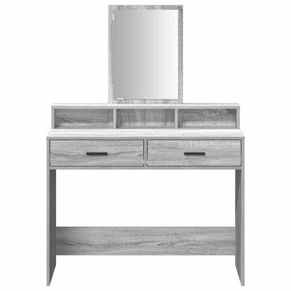 Dressing Table Grey Sonoma 100 x 41 x 140 cm Engineered Wood