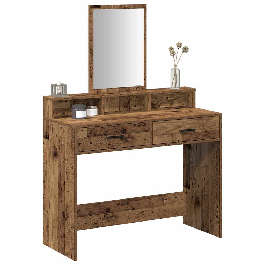 Dressing Table Old Wood 100 x 41 x 140 cm Engineered Wood
