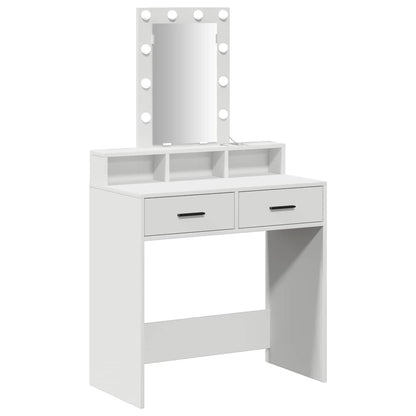 Dressing Table White 79 x 41 x 140 cm Engineered Wood