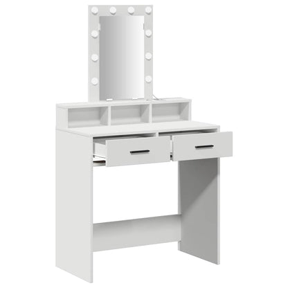 Dressing Table White 79 x 41 x 140 cm Engineered Wood