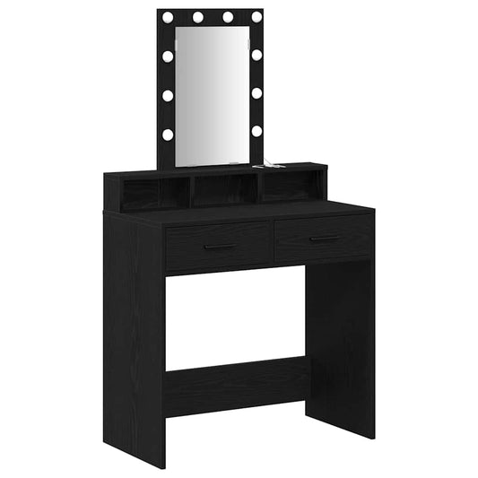 Dressing Table Black 79 x 41 x 140 cm Engineered Wood