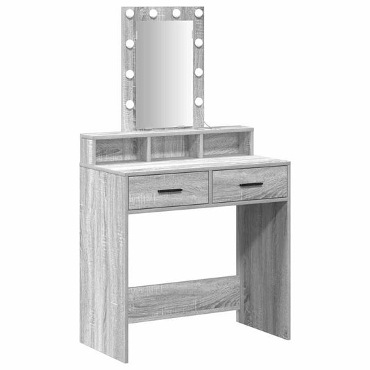 Dressing Table Grey 79 x 41 x 140 cm Engineered Wood