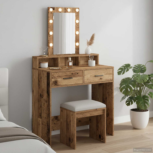 Dressing Table Brown 79 x 41 x 140 cm Engineered wood