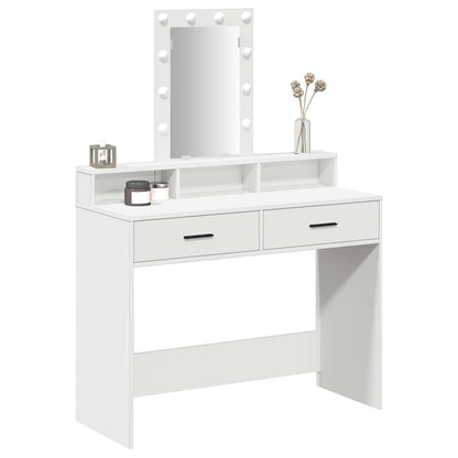 Dressing Table White 100 x 41 x 140 cm Engineered Wood