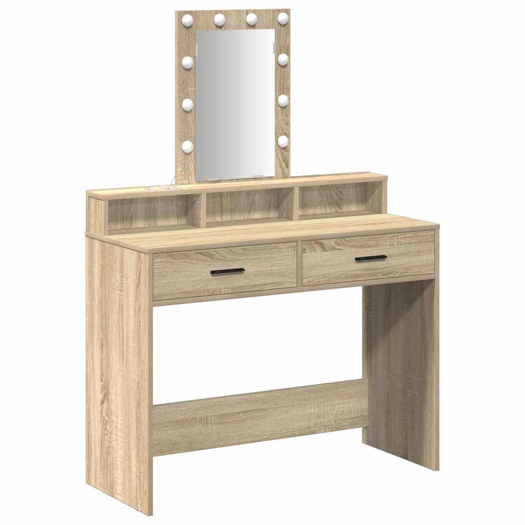 Dressing Table Brown 100 x 41 x 140 cm Engineered Wood