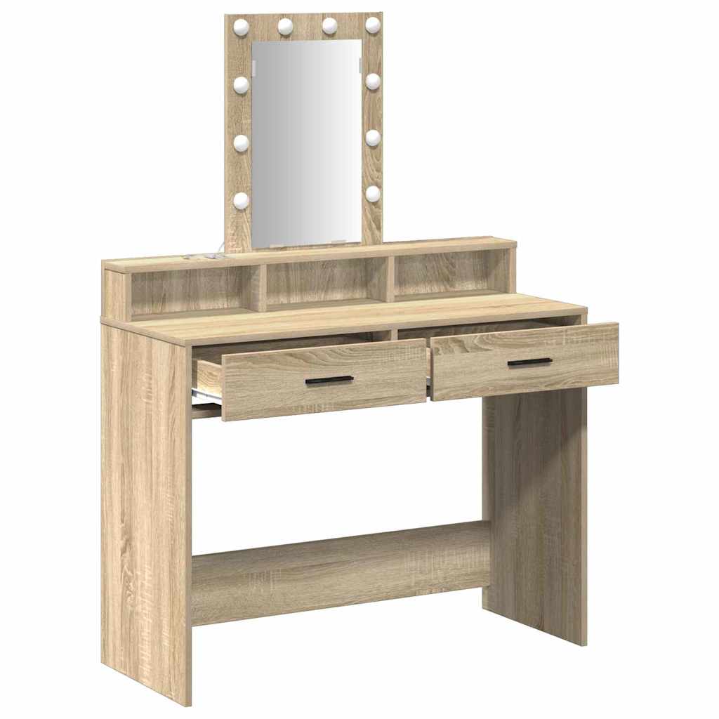Dressing Table Brown 100 x 41 x 140 cm Engineered Wood