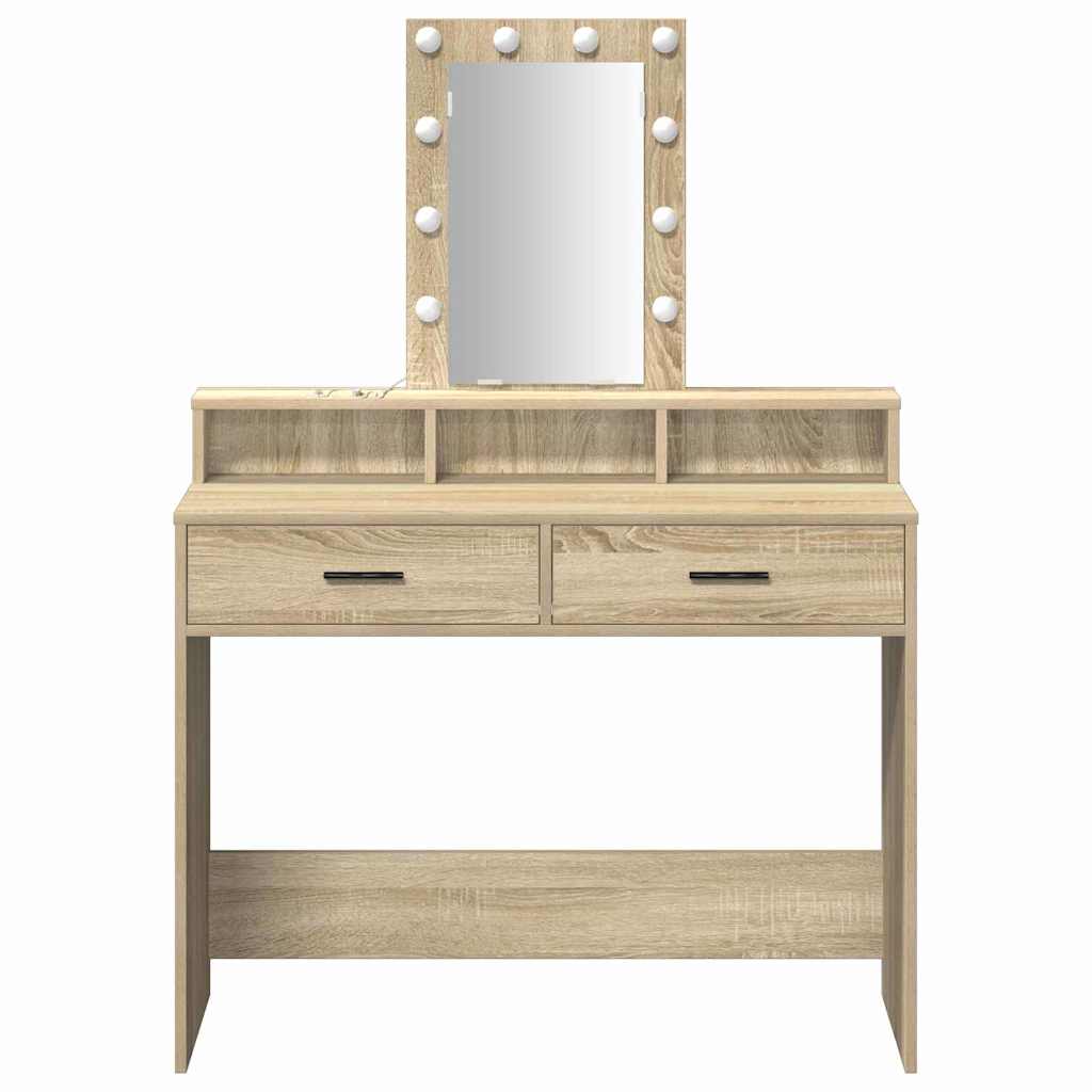 Dressing Table Brown 100 x 41 x 140 cm Engineered Wood