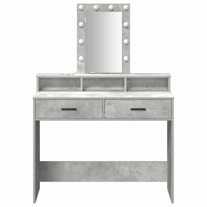 Dressing Table Grey 100 x 41 x 140 cm Engineered Wood