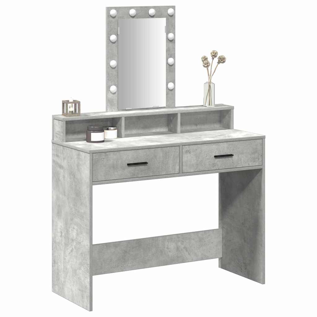 Dressing Table Grey 100 x 41 x 140 cm Engineered Wood