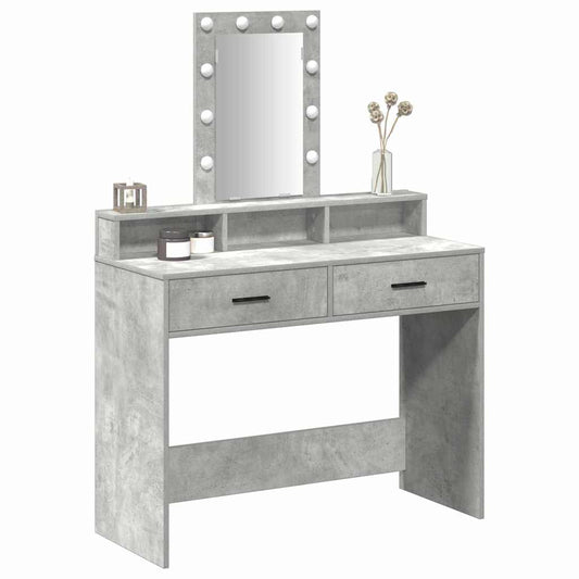 Dressing Table Grey 100 x 41 x 140 cm Engineered Wood