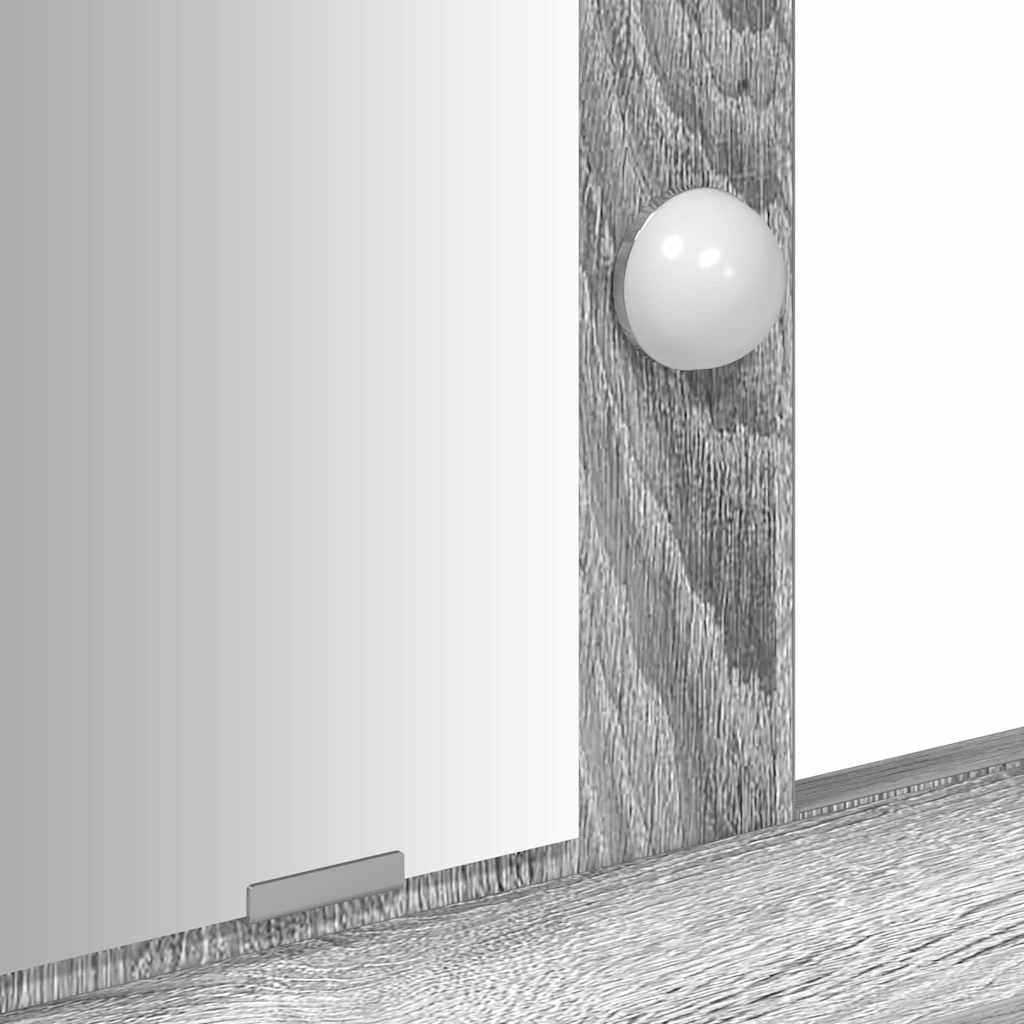 Dressing Table Grey 100 x 41 x 140 cm Engineered Wood