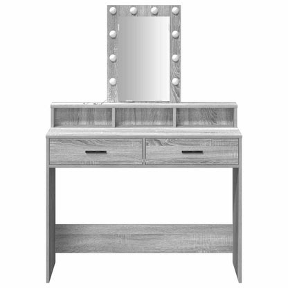 Dressing Table Grey 100 x 41 x 140 cm Engineered Wood