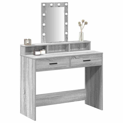 Dressing Table Grey 100 x 41 x 140 cm Engineered Wood
