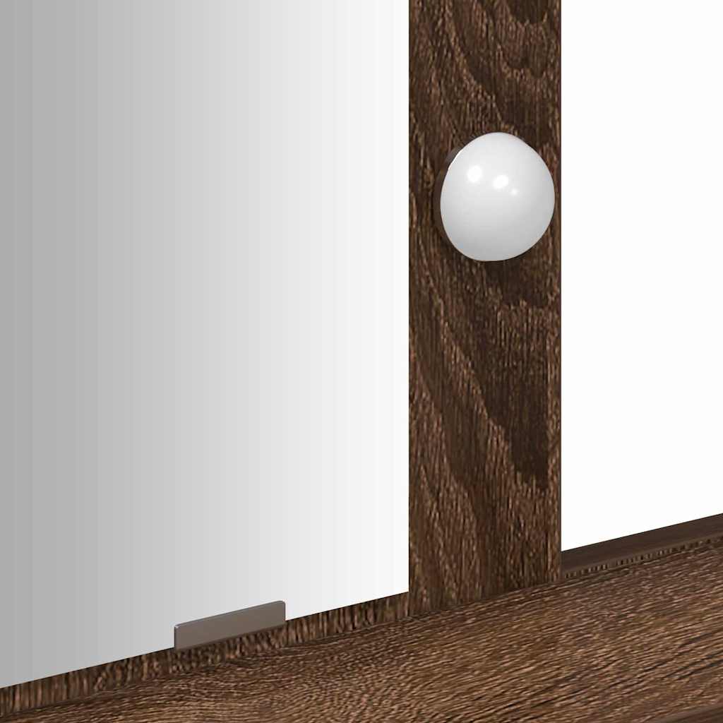 Dressing Table Brown 100 x 41 x 140 cm Engineered Wood