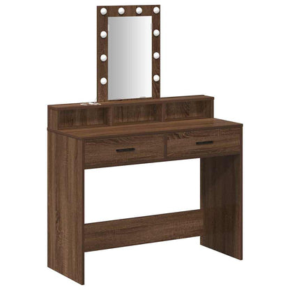 Dressing Table Brown 100 x 41 x 140 cm Engineered Wood