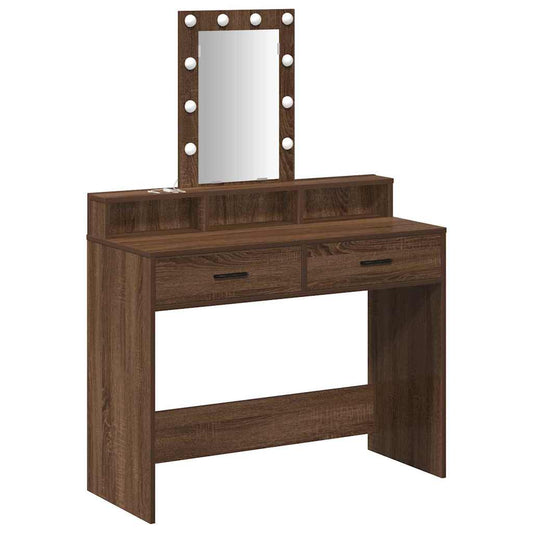 Dressing Table Brown 100 x 41 x 140 cm Engineered Wood