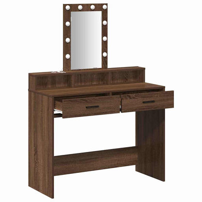 Dressing Table Brown 100 x 41 x 140 cm Engineered Wood