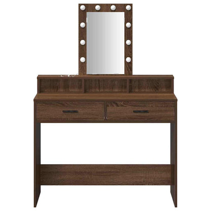 Dressing Table Brown 100 x 41 x 140 cm Engineered Wood