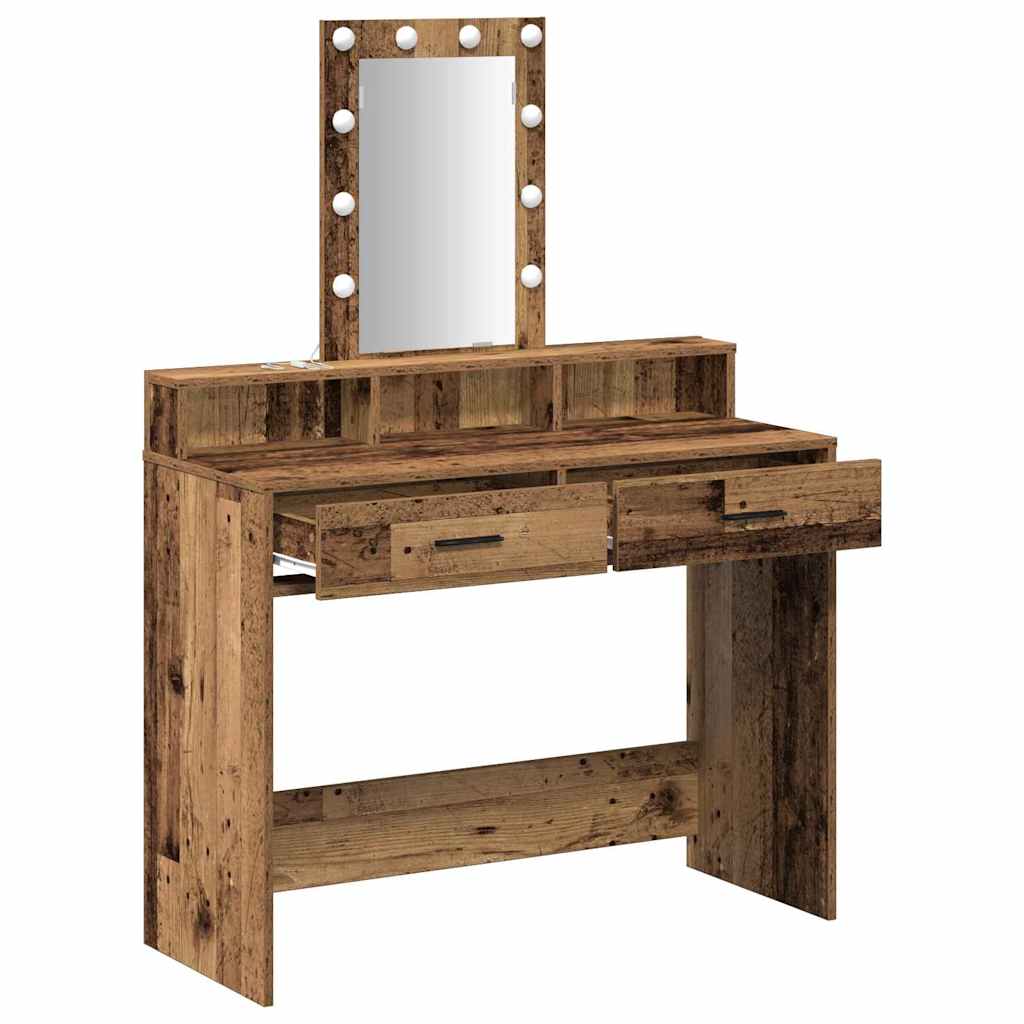 Dressing Table Brown 100 x 41 x 140 cm Engineered Wood