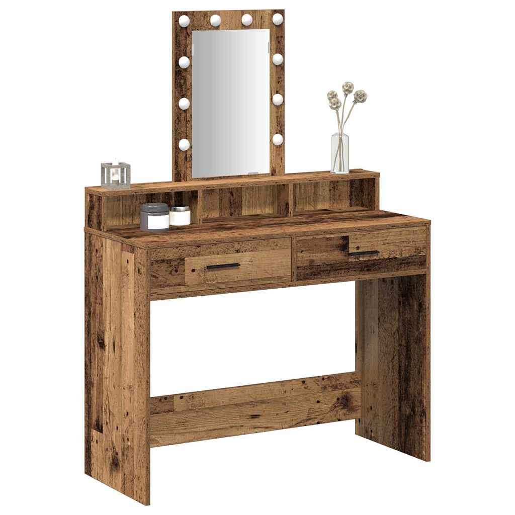 Dressing Table Brown 100 x 41 x 140 cm Engineered Wood