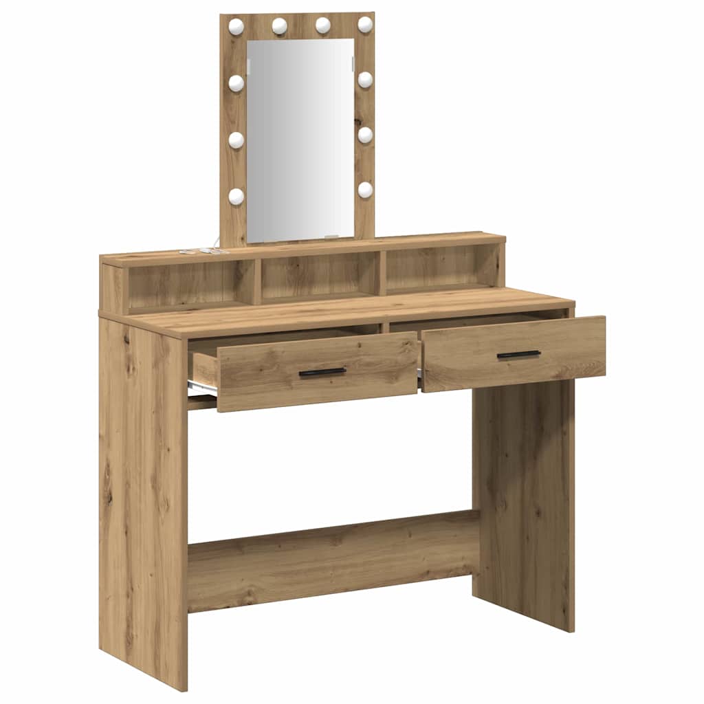 Dressing Table Brown 100 x 41 x 140 cm Engineered Wood