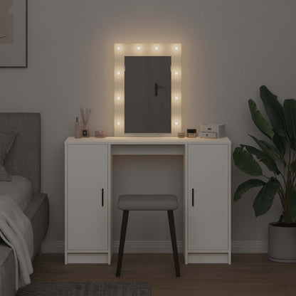Dressing Table White 102 x 33 x 135 cm Engineered Wood