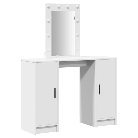 Dressing Table White 102 x 33 x 135 cm Engineered Wood