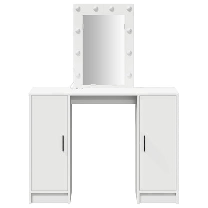 Dressing Table White 102 x 33 x 135 cm Engineered Wood