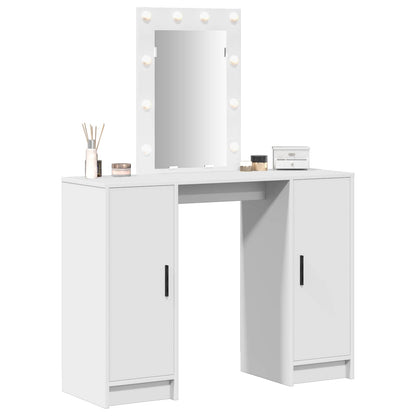 Dressing Table White 102 x 33 x 135 cm Engineered Wood