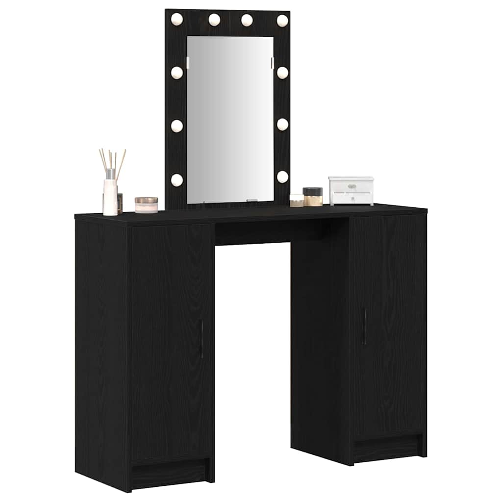 Dressing Table Black 102 x 33 x 135 cm Engineered Wood