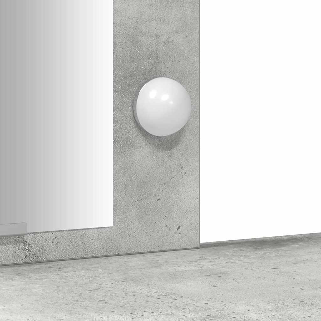 Dressing Table Light Grey 102 x 33 x 135 cm Engineered Wood