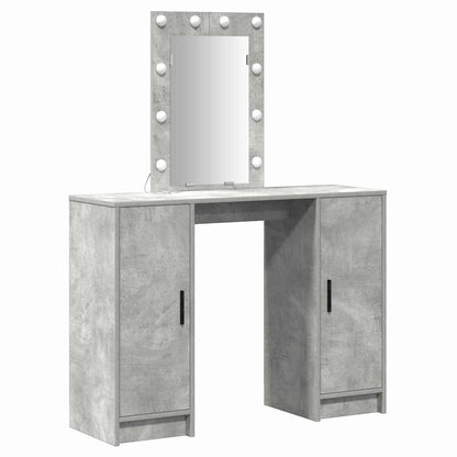 Dressing Table Light Grey 102 x 33 x 135 cm Engineered Wood